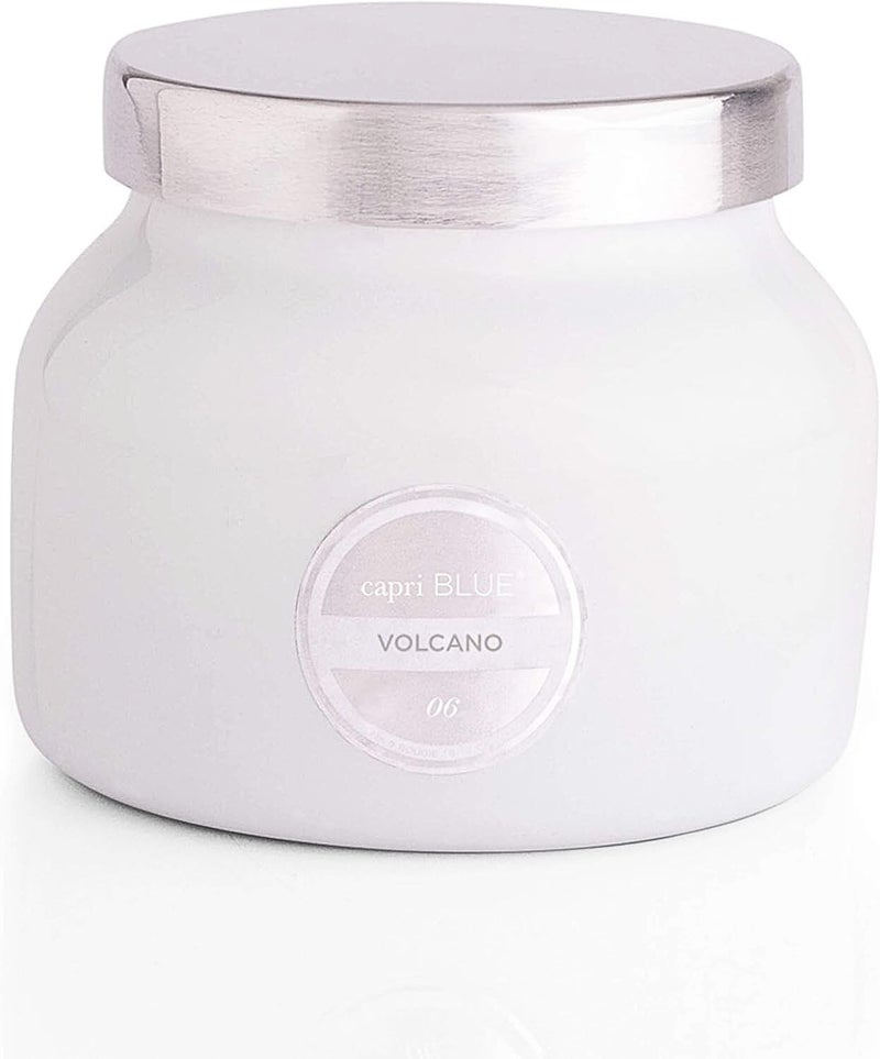 Capri Blue Volcano Scented Candles - Luxury Glass Jar Candles for Home Scented with Tropical Fruit & Sugared Citrus - Soy Wax Blend - Capri Blue Volcano - White Color (8 oz) - Image 1